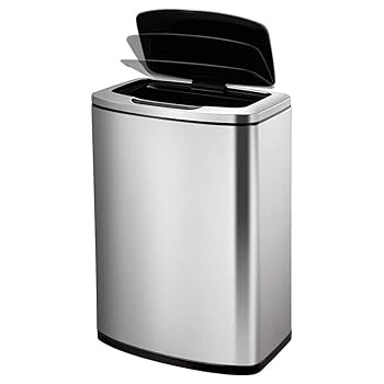 EKO フタ付きゴミ箱 シルバー 47L 1193777 Amazon｜EKO フタ付きゴミ箱 シルバー 47L 1193777｜フタ付き